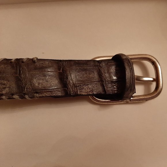 Reptile's House Accessories Reptiles House Crocodile Leather Belt